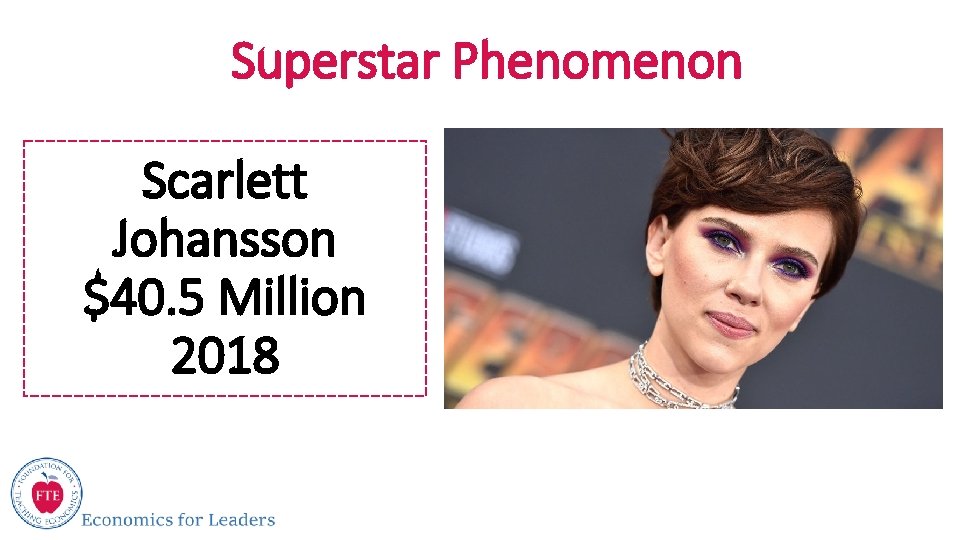Superstar Phenomenon Scarlett Johansson $40. 5 Million 2018 