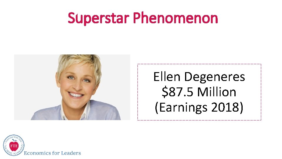 Superstar Phenomenon Ellen Degeneres $87. 5 Million (Earnings 2018) 