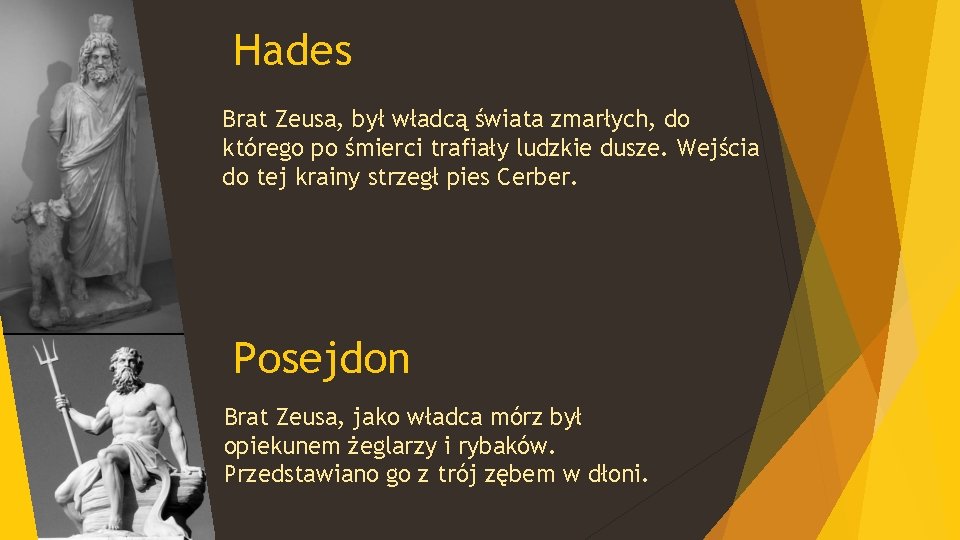 Hades Brat Zeusa, był władcą świata zmarłych, do którego po śmierci trafiały ludzkie dusze.