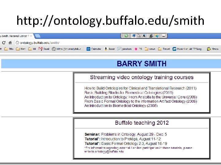 http: //ontology. buffalo. edu/smith 