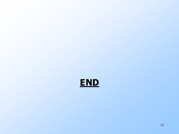 END 15 