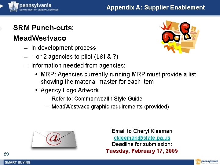 Appendix A: Supplier Enablement SRM Punch-outs: Mead. Westvaco – In development process – 1