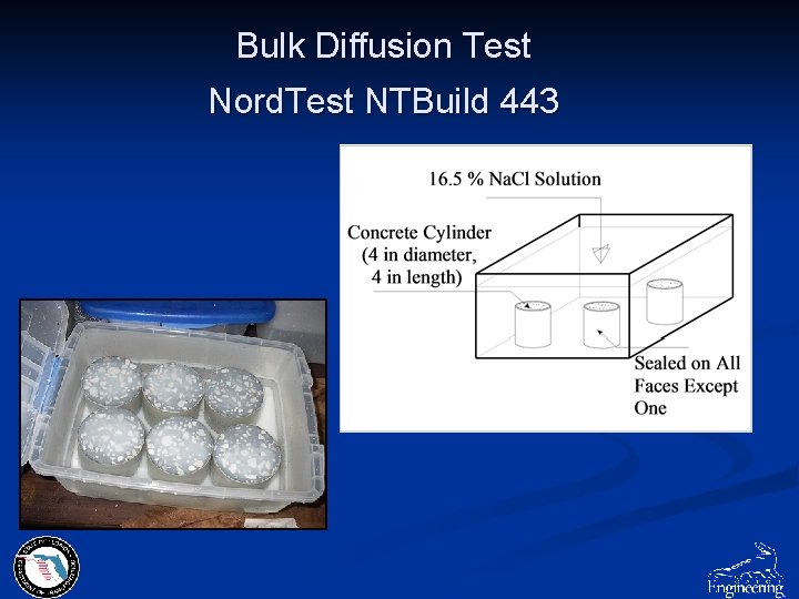 Bulk Diffusion Test Nord. Test NTBuild 443 