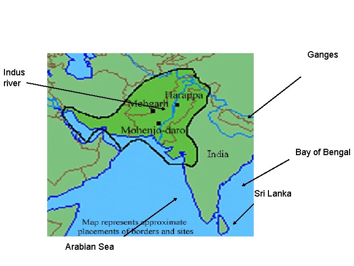 Ganges Indus river Bay of Bengal Sri Lanka Arabian Sea 