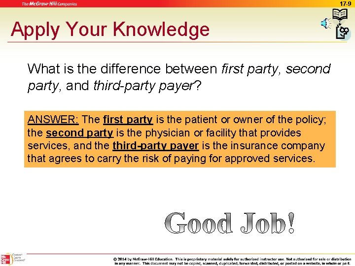 17 -9 Apply Your Knowledge What is the difference between first party, second party,