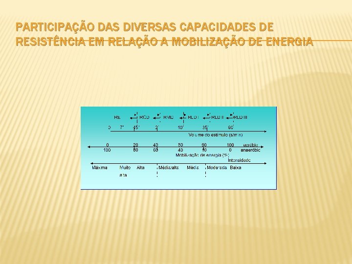 PARTICIPAÇÃO DAS DIVERSAS CAPACIDADES DE RESISTÊNCIA EM RELAÇÃO A MOBILIZAÇÃO DE ENERGIA 