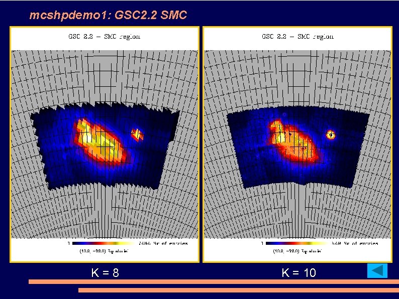 mcshpdemo 1: GSC 2. 2 SMC K=8 K = 10 