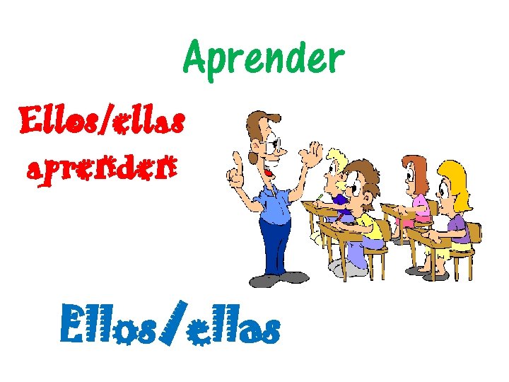 Aprender Ellos/ellas aprenden Ellos/ellas 