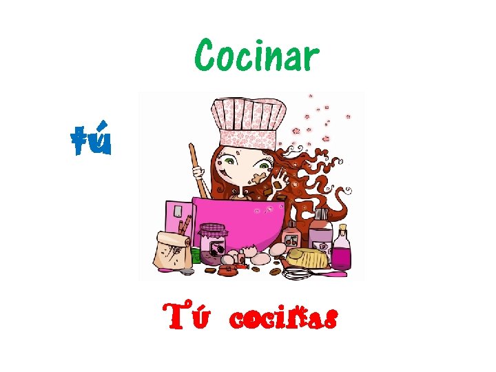 Cocinar tú Tú cocinas 