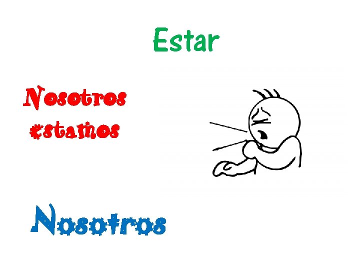 Estar Nosotros estamos Nosotros 