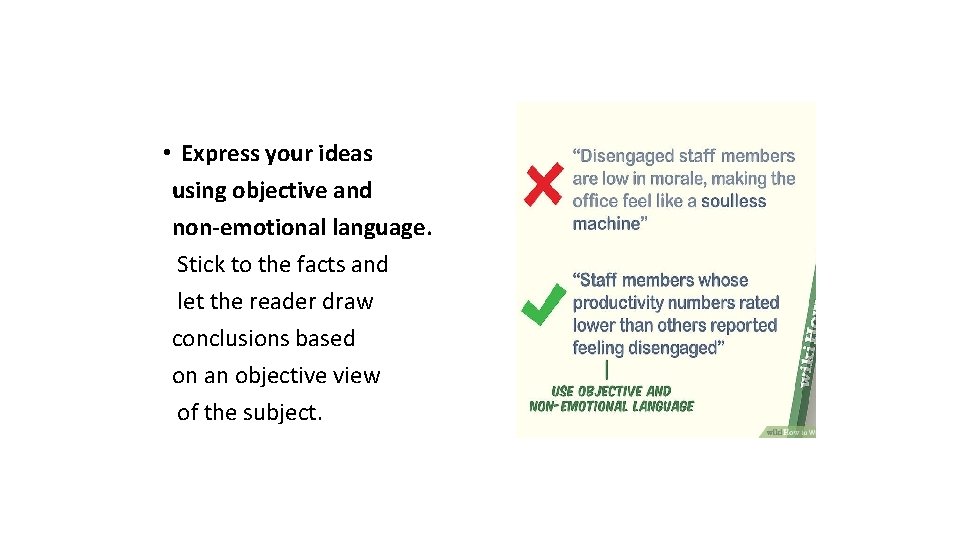 Objective Facts Rather Than Emotional Impressions 5 5 REPORTS PREPARED BY MAE LADROMA Formal