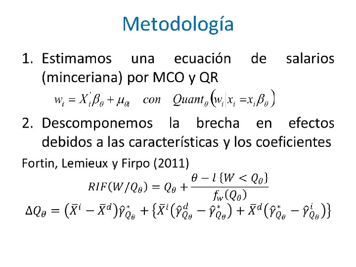 Metodología • 