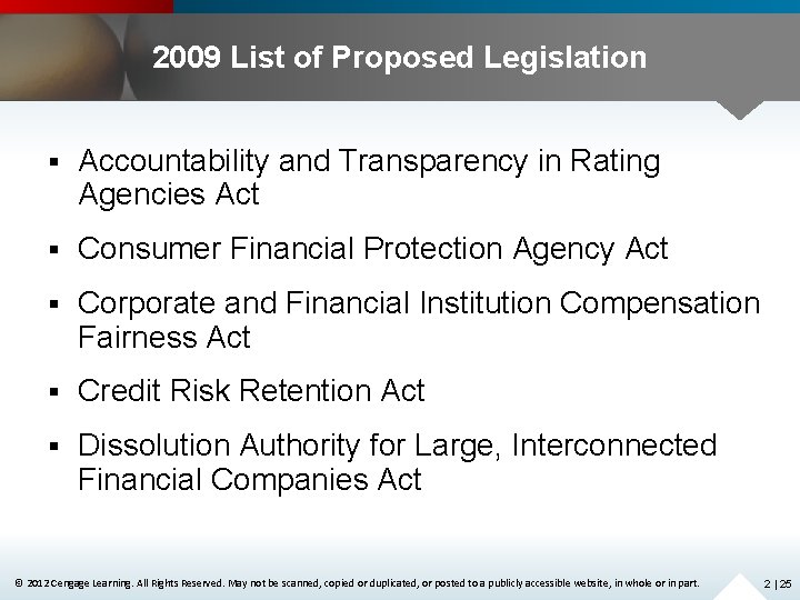 2009 List of Proposed Legislation § Accountability and Transparency in Rating Agencies Act §