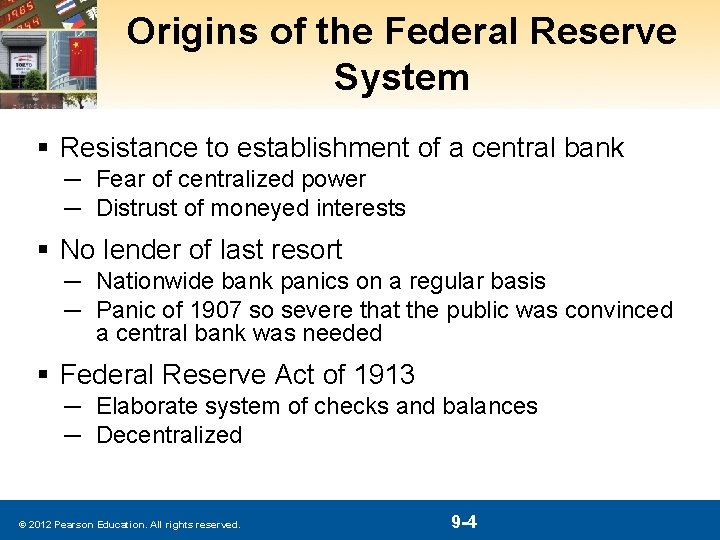 Origins of the Federal Reserve System § Resistance to establishment of a central bank