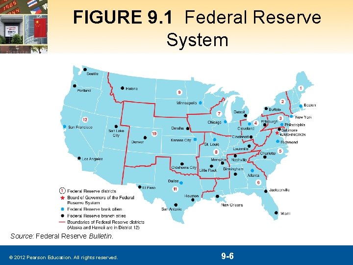 FIGURE 9. 1 Federal Reserve System Source: Federal Reserve Bulletin. © 2012 Pearson Education.