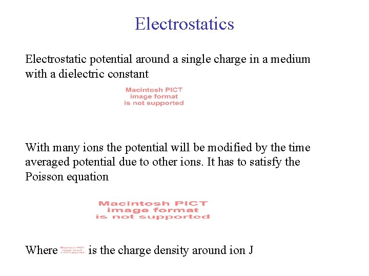 Electrostatics Electrostatic potential around a single charge in a medium with a dielectric constant