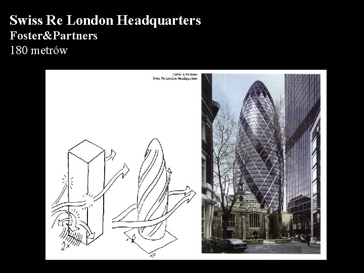 Swiss Re London Headquarters Foster&Partners 180 metrów 