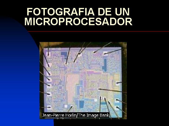 FOTOGRAFIA DE UN MICROPROCESADOR 