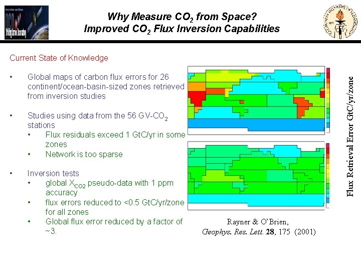 Why Measure CO 2 from Space? Improved CO 2 Flux Inversion Capabilities • Global