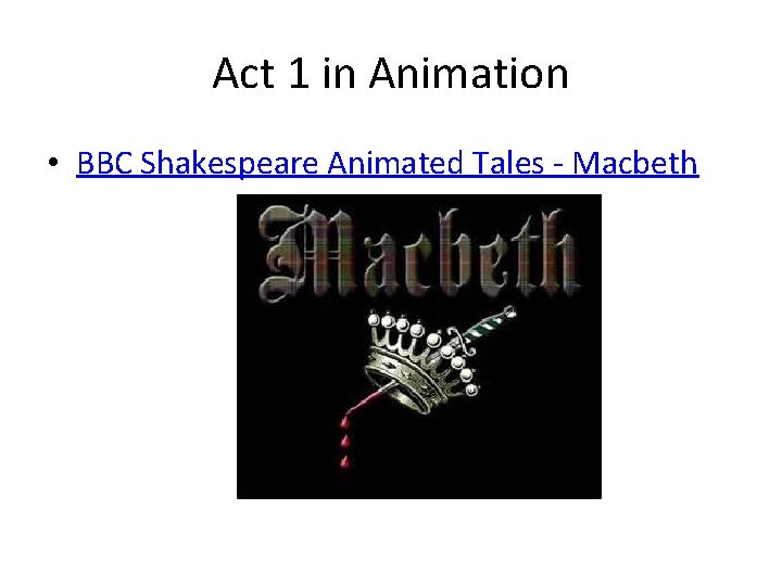 Act 1 in Animation • BBC Shakespeare Animated Tales - Macbeth 