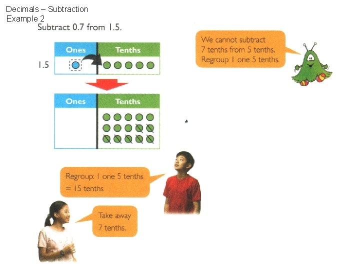 Decimals – Subtraction Example 2 