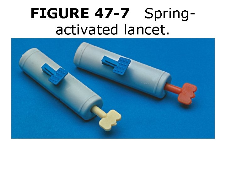 FIGURE 47 -7 Springactivated lancet. 