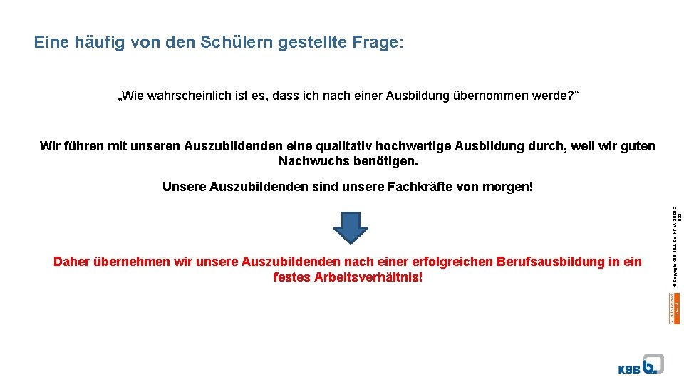 Eine häufig von den Schülern gestellte Frage: „Wie wahrscheinlich ist es, dass ich nach