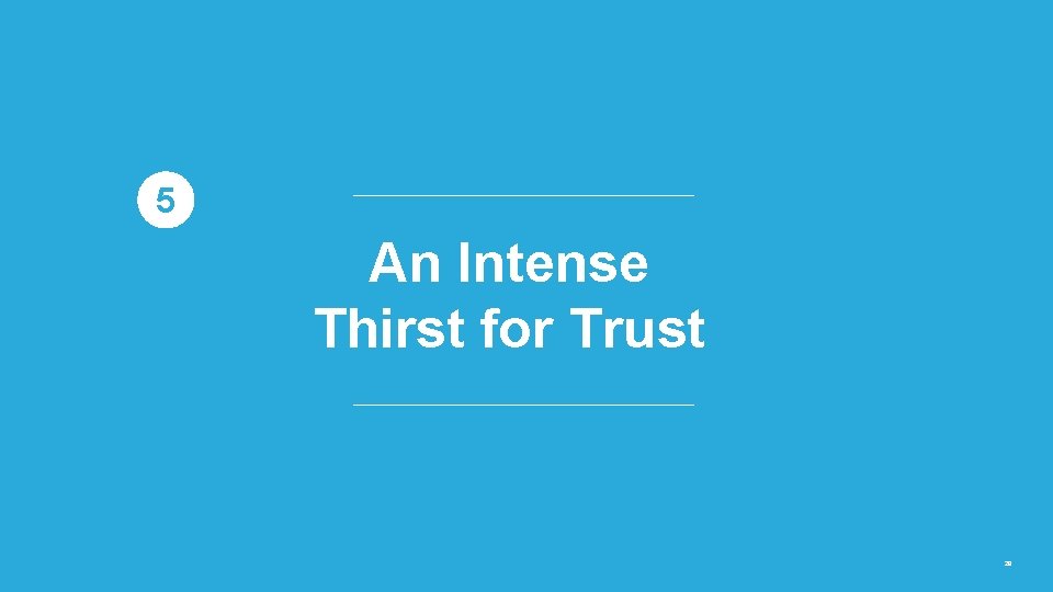 5 An Intense Thirst for Trust 29 