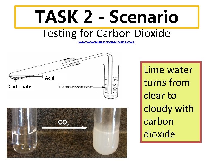 TASK 2 - Scenario Testing for Carbon Dioxide https: //www. youtube. com/watch? v=0 J
