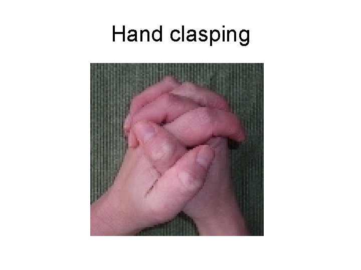Hand clasping 