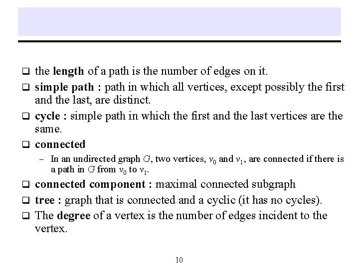 the length of a path is the number of edges on it. q simple the length of a path is the number of edges on it. q simple