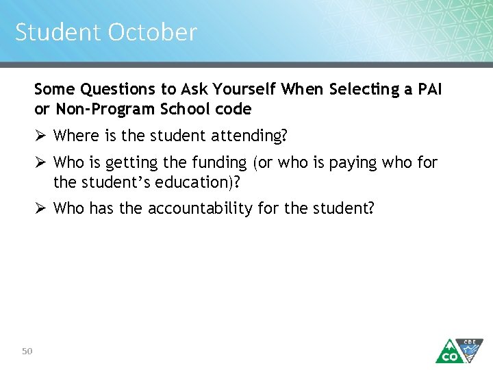 Student October Some Questions to Ask Yourself When Selecting a PAI or Non-Program School