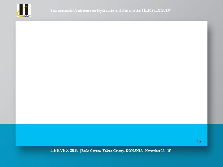 International Conference on Hydraulics and Pneumatics HERVEX 2019 Large photo (graph) with caption 15