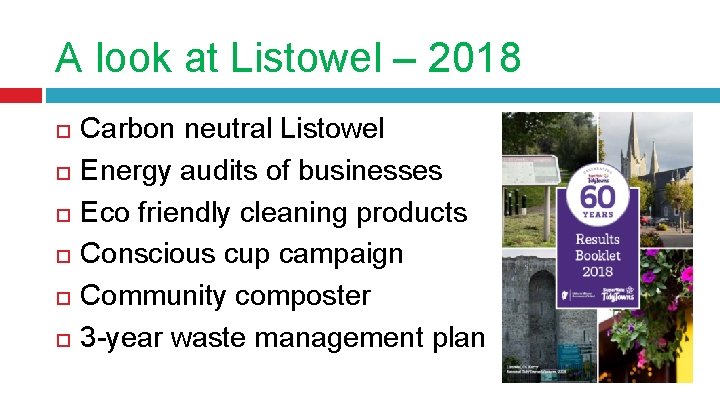 A look at Listowel – 2018 Carbon neutral Listowel Energy audits of businesses Eco