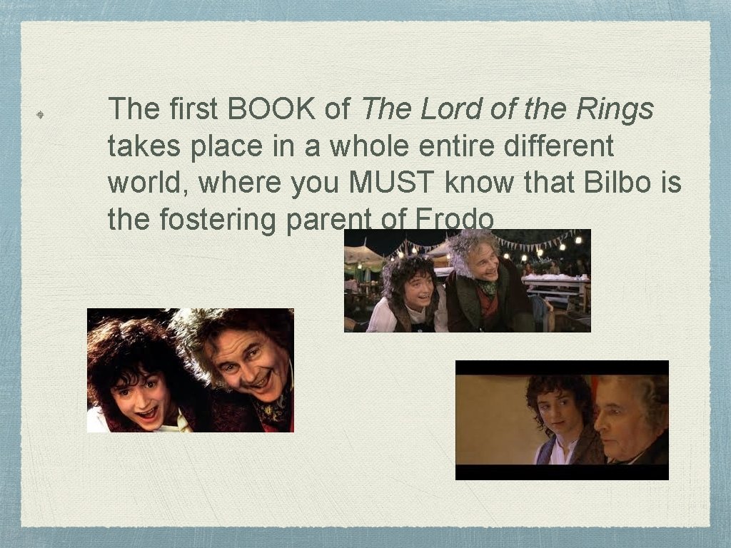 The first BOOK of The Lord of the Rings takes place in a whole