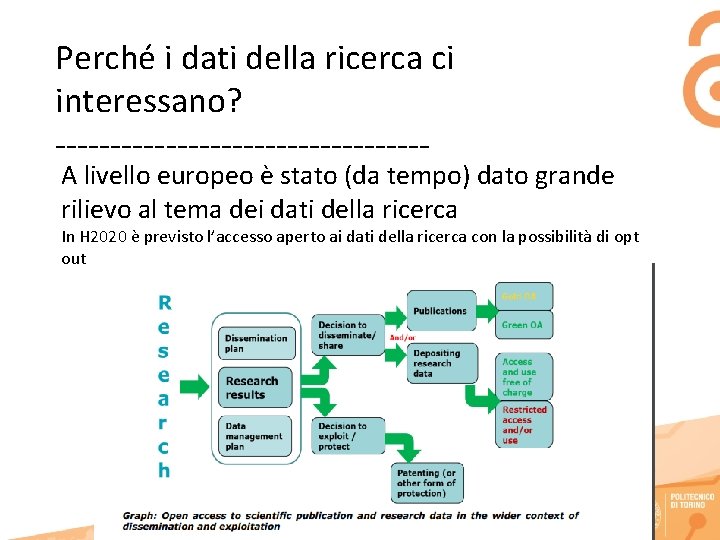 Perché i dati della ricerca ci interessano? ----------------- A livello europeo è stato (da