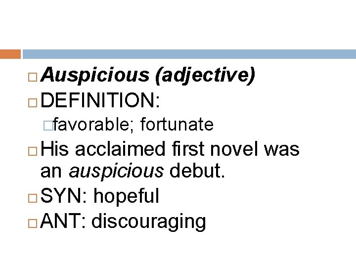 Vocabulary Debacle noun DEFINITION violent breakdown sudden overthrow