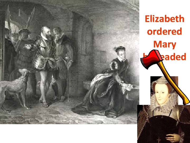 Elizabeth ordered Mary beheaded 