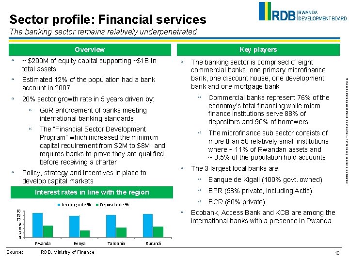 Sector profile: Financial services The banking sector remains relatively underpenetrated Overview Key players ~