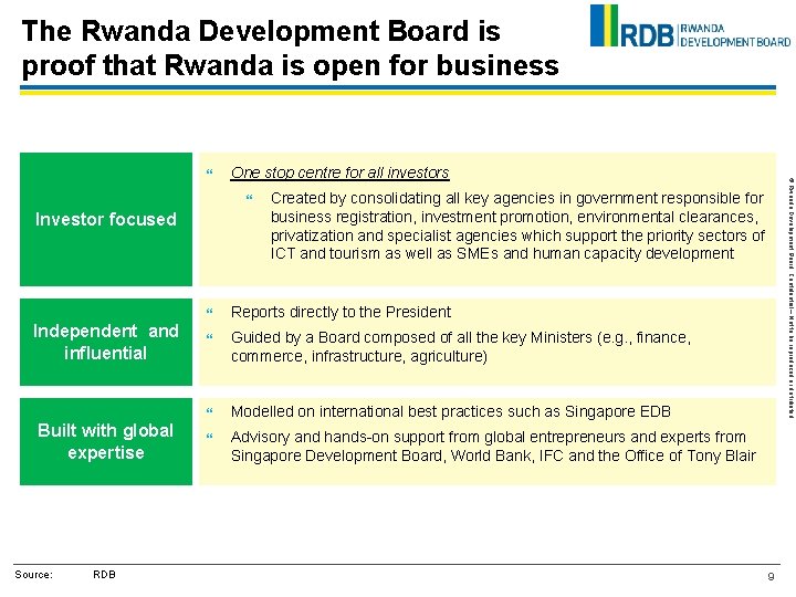 The Rwanda Development Board is proof that Rwanda is open for business One stop