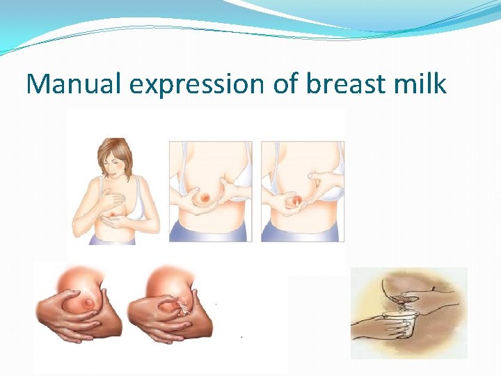 Manual expression of breast milk 
