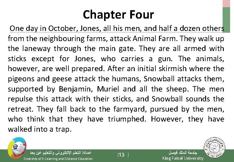 Chapter Four One day in October, Jones, all his men, and half a dozen