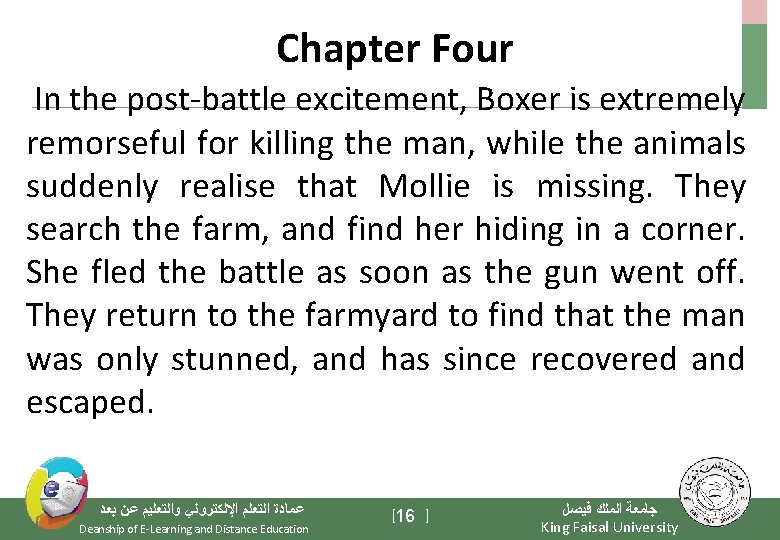 Chapter Four In the post-battle excitement, Boxer is extremely remorseful for killing the man,