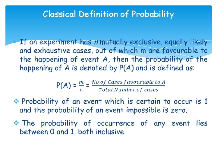 Classical Definition of Probability 