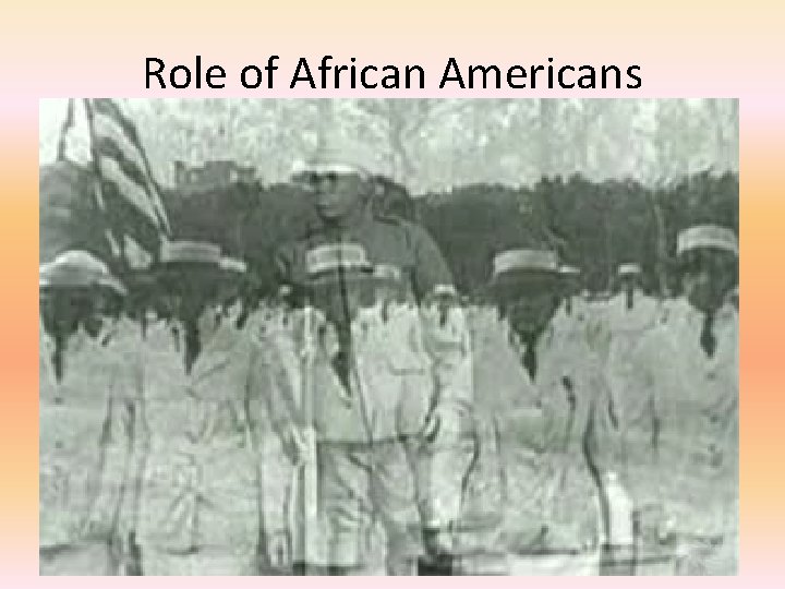 Role of African Americans 