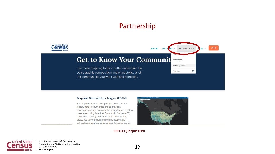 Partnership census. gov/partners 13 