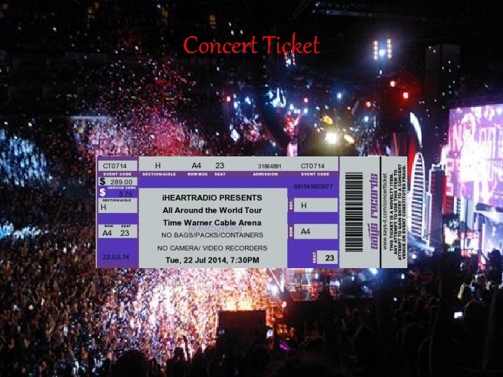 Concert Ticket 