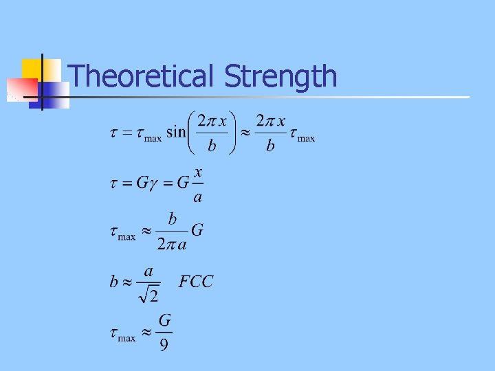 Theoretical Strength 