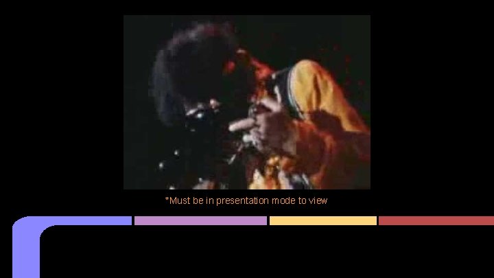 *Must be in presentation mode to view Video: Jimi Hendrix playing with his teeth