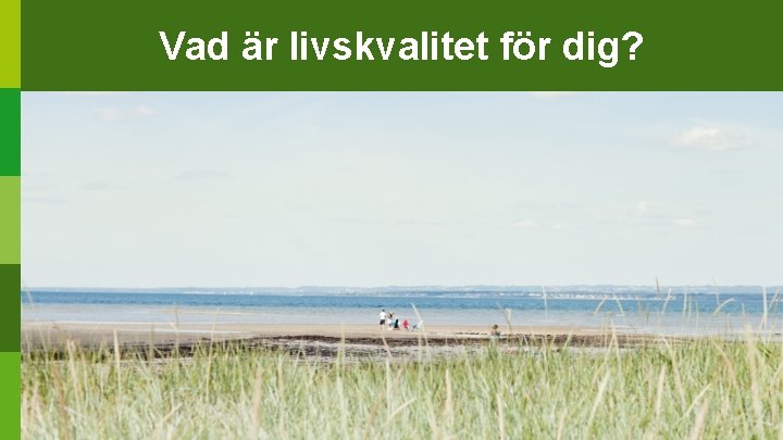 Vad är livskvalitet för dig? 2022 -01 -26 Livskvalitet 